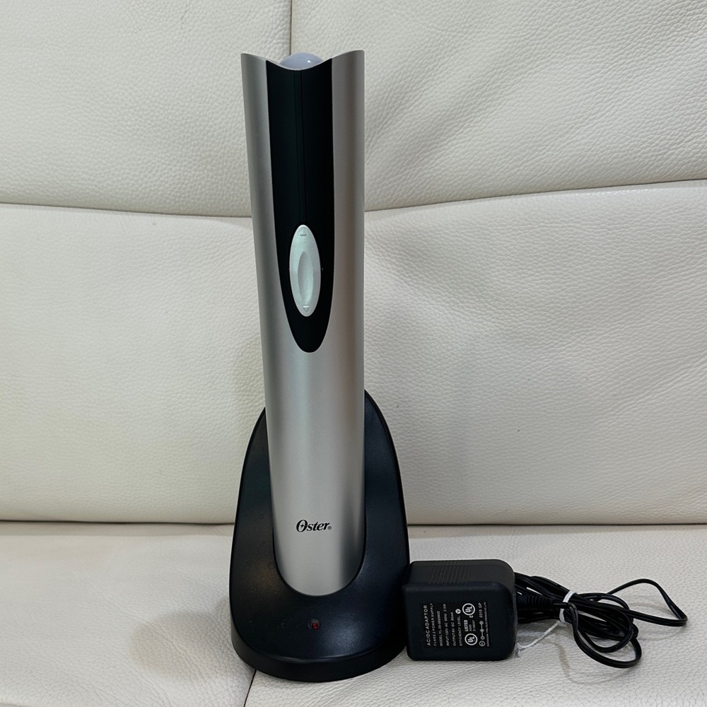 Oster Silver and Black Electric Wine Opener